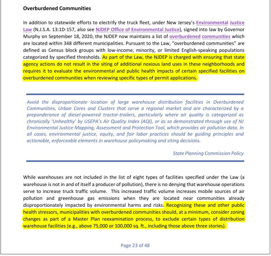 Page23Of2022NJ WarehouseSitingGuidelines OverburdenedCommunities